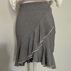 Club Monaco structured cotton jersey skirt